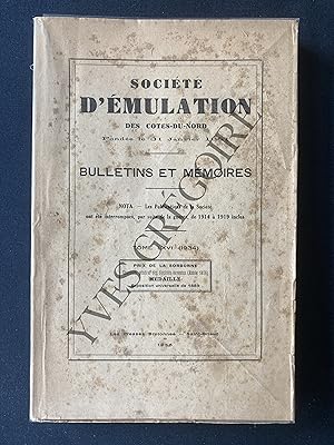 SOCIETE D'EMULATION DES COTES-DU-NORD TOME LXVI (1934)