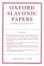 Oxford Slavonic Papers. New Series. Volume XXXIII.