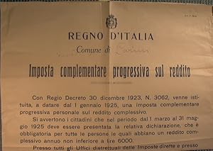 Bando Comune di Carini - Imposta complementare progressiva sul reddito (modello N. 5 C)