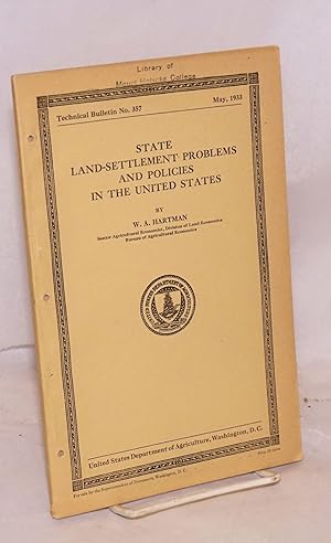 State land-settlement problems and policies in the United States