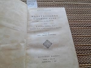 Imagen del vendedor de Meditaciones espirituales para todos los das del ao. Tomo III: Julio -Agosto -Septiembre. a la venta por Librera "Franz Kafka" Mxico.