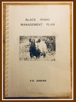 Immagine del venditore per BLACK RHINO MANAGEMENT PLAN ~Inscribed and Signed by Peter Jenkins for Gloria & Jimmy Stewart with an additional letter from Mrs (Sarah) Jenkins venduto da SAFARI BOOKS