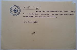 Scarce Typed Letter Signed