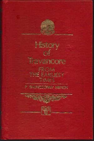 Seller image for History of Travancore from the Earliest Times for sale by Clausen Books, RMABA