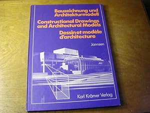 Imagen del vendedor de Bauzeichnung und Architekturmodell = Constructional drawings and architectural models = Dessin et Modle D'architecture a la venta por Antiquariat Fuchseck