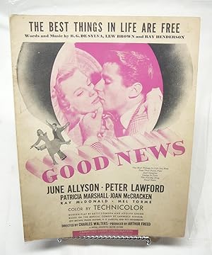 Bild des Verkufers fr The Best Things in Life Are Free [ Sheet music] from "Good News" zum Verkauf von Prestonshire Books, IOBA