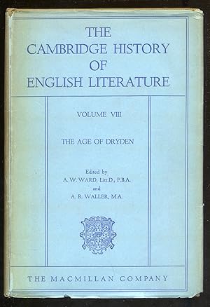 Imagen del vendedor de The Cambridge History of English literature Volume VIII-The Age of Dryden a la venta por Between the Covers-Rare Books, Inc. ABAA