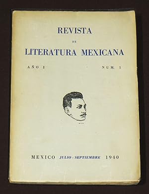 Imagen del vendedor de Revista De Literatura Mexicana Ao 1 Num 1 Julio - Septiembre a la venta por Librera Urbe