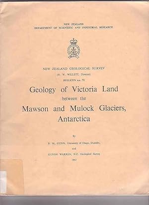 Bild des Verkufers fr Geology of Victoria Land between the Mawson and Mulock Glaciers, Antarctica zum Verkauf von Renaissance Books, ANZAAB / ILAB