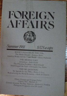 Forgein Affairs Summer 1981