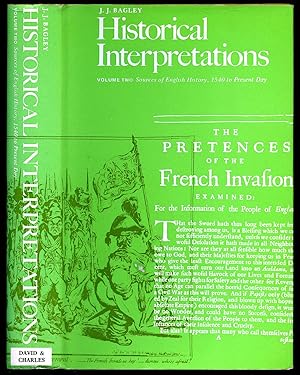Bild des Verkufers fr Historical Interpretations. Volume II; Sources of English History 1540 to Present Day zum Verkauf von Little Stour Books PBFA Member