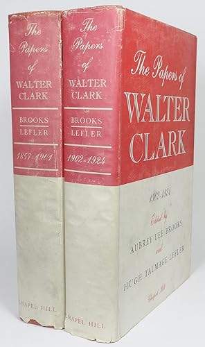 Immagine del venditore per THE PAPERS OF WALTER CLARK. Volume One, 1857-1901. Volume Two, 1902-1924. venduto da Eilenberger Rare Books, LLC, I.O.B.A.