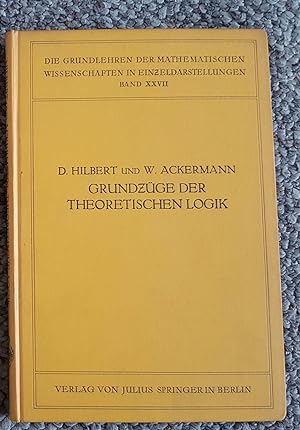 Seller image for Grundzge der Theoretischen Logik. for sale by Ted Kottler, Bookseller