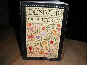 Imagen del vendedor de Denver Quarterly 2006 a la venta por The Vintage BookStore