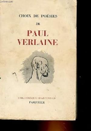 Bild des Verkufers fr CHOIX DE POESIES DE PAUL VERLAINE zum Verkauf von Le-Livre