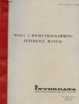 Immagine del venditore per MODEL 3 MICRO-PROGRAMMING. REFERENCE MANUAL venduto da Le-Livre