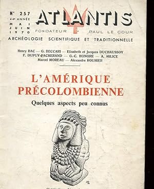 Seller image for REVUE ATLANTIS. L'AMERIQUE PRECOLOMBIENNE. QUELQUES ASPECTS PEU CONNUS for sale by Le-Livre