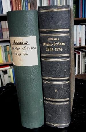 Bild des Verkufers fr Allgemeines Bcher-Lexikon oder vollstndiges Alphabetisches Verzeichni aller von 1700 bis zu Ende 1874 erschienenen Bcher in Deutschland und in den durch Sprache u. Literatur damit verwandten Lndern gedruckt worden sind. Achter Band: Die von 1868 bis Ende 1874 erschienenen Schriften enthaltend. Bearb. u. hrsg.v. H.Ziegenbalg. zum Verkauf von Antiquariat Seidel & Richter