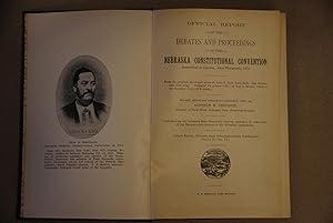 Seller image for Official Report of the Debates and Proceedings in the Nebraska Constitutional Convention Assembled in Lincoln, June Thirteenth, 1871 for sale by Lee Booksellers