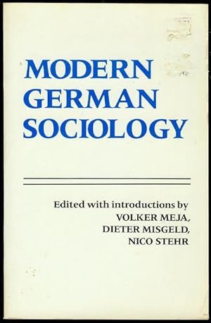 Imagen del vendedor de Modern German Sociology a la venta por Bookmarc's