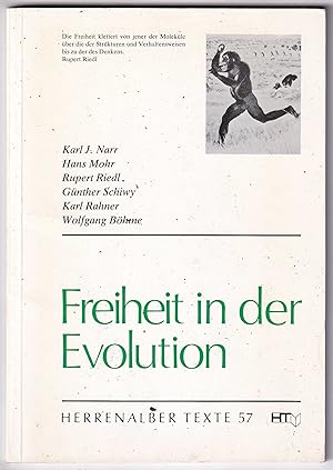 Imagen del vendedor de Freiheit in der Evolution. a la venta por Kultgut