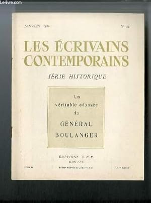 Imagen del vendedor de Les crivains contemporains Srie historique n 49 - La vritable odysse du gnral Boulanger par L. de Gerin-Ricard a la venta por Le-Livre