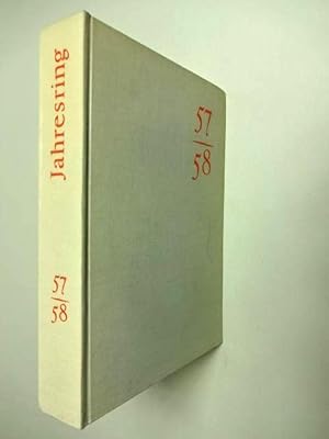 Imagen del vendedor de Jahresring 57/58. Querschnitt durch die deutsche Literatur und Kunst der Gegenwart. Mit einer farbigen Titeltafel nebst vielen, teils farbigen Kunstdrucktafeln im Innenteil. a la venta por Antiquariat Tarter, Einzelunternehmen,