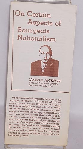 Seller image for On Certain Aspects of Bourgeois Nationalism for sale by Bolerium Books Inc.