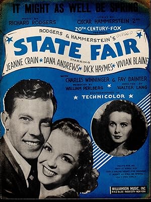 Immagine del venditore per SHEET MUSIC: "It Might as Well Be Spring" .from the Movie, State Fair venduto da Dorley House Books, Inc.