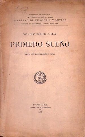 Seller image for PRIMERO SUEO. Texto con introduccin y notas for sale by Buenos Aires Libros