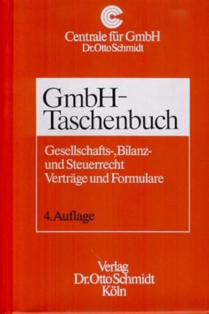 Bild des Verkufers fr GmbH-Taschenbuch Gesellschafts-, Bilanz- und Steuerrecht Vertrge und Formulare zum Verkauf von Flgel & Sohn GmbH