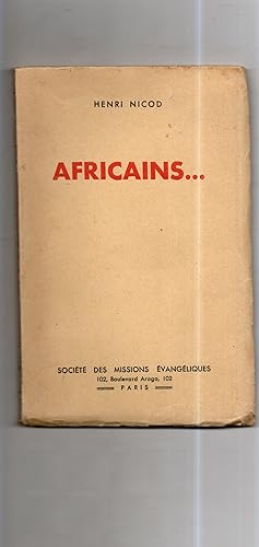 Seller image for AFRICAINS. Le sorcier- La grande fte- Le songe du chef - La fiance du polygame. for sale by Librairie CLERC