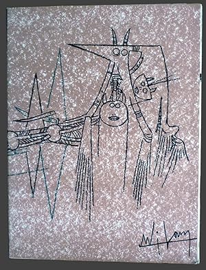 Wilfredo Lam. Suites No.3 - Avril 1963. First black lithograph signed by Wilfredo Lam.