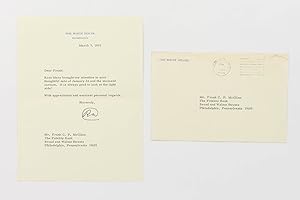 A typed letter signed (with his familiar monogram) to Frank C.P. McGlinn, Fidelity Bank, Philadel...