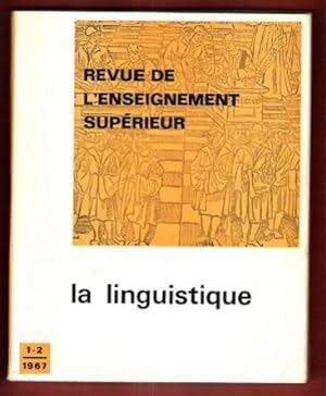 Seller image for La Linguistique . Revue de L'enseignement Suprieur . 1-2 . 1967 for sale by Au vert paradis du livre