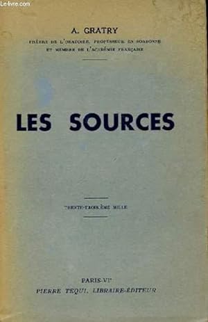 Bild des Verkufers fr LES SOUCES zum Verkauf von Le-Livre