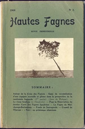 Hautes Fagnes. Revue trimestrielle. 32-me année. N°2, 1966.
