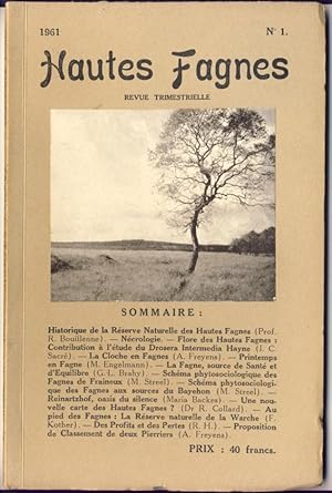 Hautes Fagnes. Revue trimestrielle. 27-me année. N° 1-4, 1961.