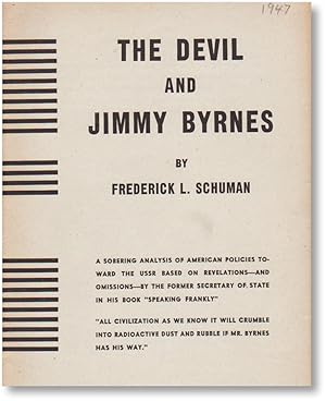 Bild des Verkufers fr The Devil and Jimmy Byrnes zum Verkauf von Lorne Bair Rare Books, ABAA