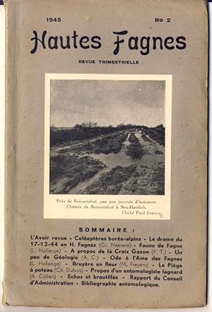 Hautes Fagnes. Revue trimestrielle. N° 2, 1945.