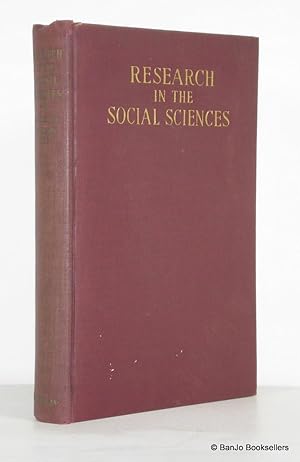Image du vendeur pour Research in the Social Sciences: Its Fundamental Methods and Objectives mis en vente par Banjo Booksellers, IOBA