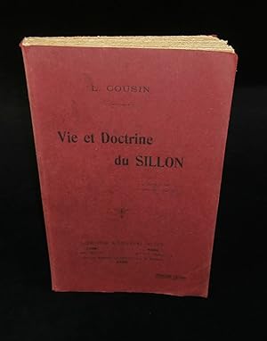 Imagen del vendedor de VIE ET DOCTRINE DU SILLON. a la venta por Librairie Franck LAUNAI