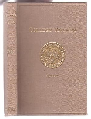 Seller image for College Rhymes: An Anthology of Verse written by Members of Canterbury College 1873 - 1923 for sale by Renaissance Books, ANZAAB / ILAB