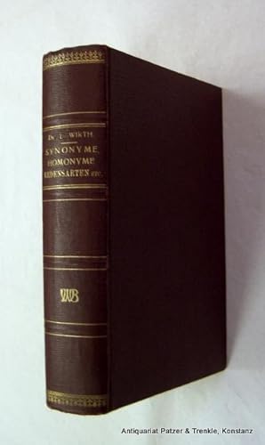 Synonyme, Homonyme, Redensarten etc. der deutsch-niederländischen Sprache. Groningen, Wolters, 19...