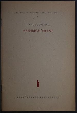 Immagine del venditore per Heinrich Heine. venduto da Steven Wolfe Books