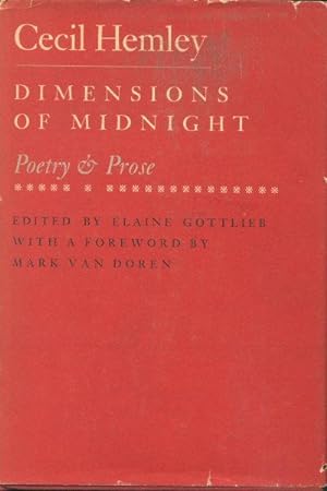 Seller image for Dimensions of Midnight: Poetry & Prose. Edited by Elaine Gottlieb with a foreword by Mark Van Doren for sale by Steven Wolfe Books