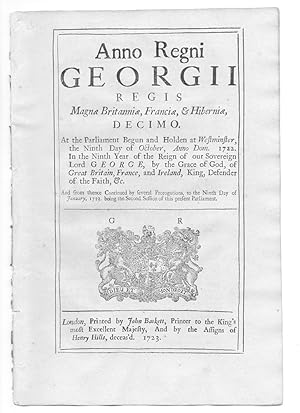 An ACT for Making More Effectual an Act Made in the Ninth Year of HM Reign An Act for completing ...