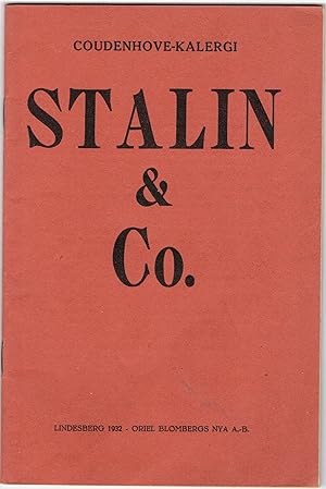 Imagen del vendedor de Stalin & Co. a la venta por Antiquaria Bok & Bildantikvariat AB