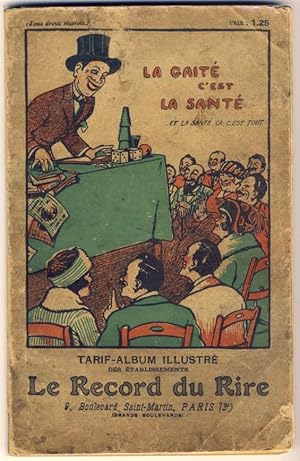 Tarif-album des Etablissements Le Record du Rire.