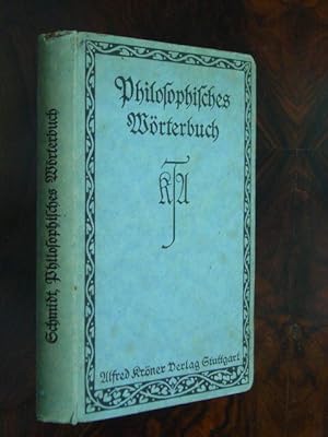 Bild des Verkufers fr Philosophisches Wrterbuch. zum Verkauf von Antiquariat Tarter, Einzelunternehmen,